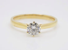 Load image into Gallery viewer, 18ct Round Brilliant Diamond Solitaire Engagement Ring 0.54ct SKU 6201025
