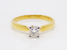 Load image into Gallery viewer, 18ct Yellow Gold Princess Cut Diamond Solitaire Engagement Ring 0.25ct SKU 8803066
