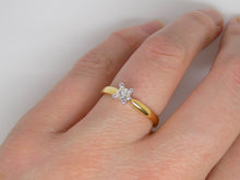 Load image into Gallery viewer, 18ct Yellow Gold Princess Cut Diamond Solitaire Engagement Ring 0.25ct SKU 8803066
