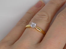 Load image into Gallery viewer, 18ct Yellow Gold Round Brilliant Diamond Solitaire Engagement Ring 0.33ct SKU 8803084
