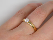 Load image into Gallery viewer, 18ct Yellow Gold Round Brilliant Diamond Solitaire Engagement Ring 0.25ct SKU 8803155
