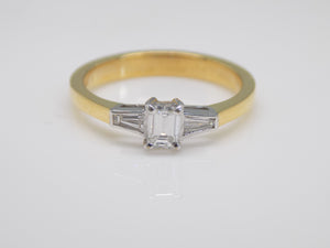 18ct Yellow Gold 3 Stone Diamond Engagement Ring 0.50ct SKU 8803061