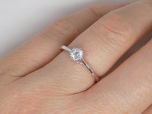 Load image into Gallery viewer, 18ct White Gold Round Brilliant Diamond Solitaire Engagement Ring 0.25ct SKU 8803001
