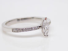 Load image into Gallery viewer, 18ct White Gold Marquise Diamond Shoulder Engagement Ring 0.41ct SKU 8802016
