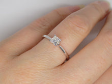 Load image into Gallery viewer, 18ct White Gold Princess Cut Solitaire Diamond Engagement Ring 0.37ct SKU 8803024
