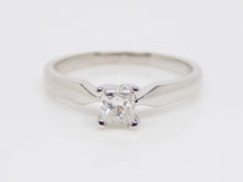 Load image into Gallery viewer, 18ct White Gold Princess Cut Diamond Solitaire Engagement Ring 0.33ct SKU 8803023
