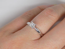 Load image into Gallery viewer, 18ct White Gold Princess Cut Diamond Solitaire Engagement Ring 0.33ct SKU 8803023
