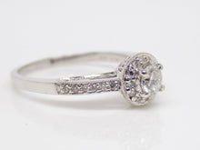 Load image into Gallery viewer, 18ct White Gold Round Brilliant Diamond Halo Engagement Ring 0.50ct SKU 8802122
