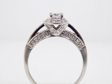 Load image into Gallery viewer, 18ct White Gold Round Brilliant Diamond Halo Engagement Ring 0.50ct SKU 8802122
