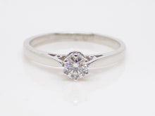 Load image into Gallery viewer, 18ct White Gold Round Brilliant Diamond Solitaire Engagement Ring 0.25ct SKU 8803006
