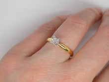 Load image into Gallery viewer, 18ct Yellow Gold Princess Cut Diamond Solitaire Engagement Ring 0.30ct SKU 8803087
