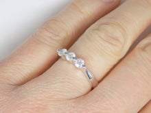 Load image into Gallery viewer, 18ct White Gold 3 Round Brilliant Diamonds Bar Set Engagement Ring 0.33ct SKU 8803047
