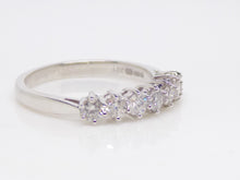 Load image into Gallery viewer, 18ct White Gold 6 Round Brilliant Diamonds Wedding/Eternity Ring 0.50ct SKU 8802040
