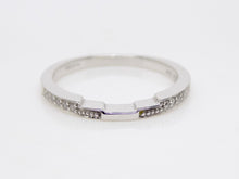 Load image into Gallery viewer, 18ct White Gold Shaped Diamonds Wedding/Eternity Ring 0.07ct
