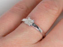 Load image into Gallery viewer, 18ct White Gold 4 Princess Cut Diamonds Engagement Ring 0.20ct SKU 8801010

