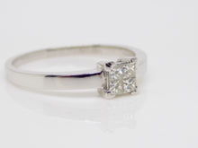 Load image into Gallery viewer, 18ct White Gold 4 Princess Cut Diamonds Engagement Ring 0.20ct SKU 8801010
