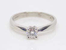 Load image into Gallery viewer, Platinum Round Brilliant Diamond Solitaire Engagement Ring 0.26ct SKU 8803204

