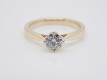 Load image into Gallery viewer, 9ct Yellow Gold Round Brilliant Lab Grown Diamond Solitaire Engagement Ring 0.50ct SKU 7707003
