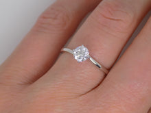 Load image into Gallery viewer, 9ct White Gold Round Brilliant Lab Grown Diamond Solitaire Engagement Ring 0.50ct  SKU 7707012
