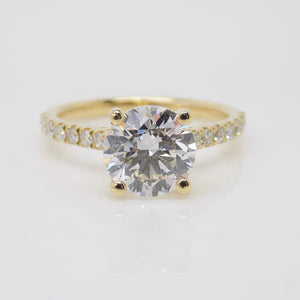Aroca "Aveline" 18ct Yellow Gold Round Brilliant Lab Grown Diamond/Shoulder Engagement Ring 2.34ct SKU 7707058