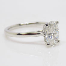 Load image into Gallery viewer, Aroca "Velora" Platinum Oval Lab Grown Diamond Solitaire Engagement Ring 1.51ct SKU 7707060
