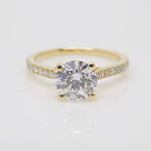 Load image into Gallery viewer, Aroca &quot;Aveline&quot; 18ct Yellow Gold Round Brilliant Lab Grown Diamond/Shoulder Engagement Ring 1.74ct SKU 7707061
