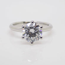 Load image into Gallery viewer, Platinum Round Brilliant Lab Grown Diamond Solitaire Engagement Ring 2.03ct SKU 7707062
