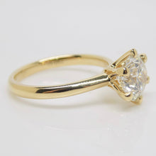 Load image into Gallery viewer, 18ct Yellow Gold Round Brilliant Lab Grown Diamond Solitaire Engagement Ring 2.05ct SKU 7707063
