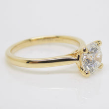 Load image into Gallery viewer, 18ct Yellow Gold Round Brilliant Lab Grown Solitaire Diamond Engagement Ring 1.52ct SKU 7707065
