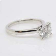 Load image into Gallery viewer, Platinum Round Brilliant Lab Grown Diamond Solitaire Engagement Ring 1.52ct SKU 7707066
