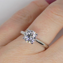 Load image into Gallery viewer, Platinum Round Brilliant Lab Grown Diamond Solitaire Engagement Ring 1.52ct SKU 7707066
