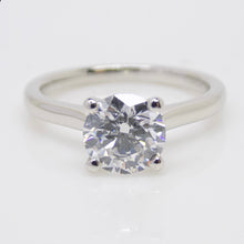 Load image into Gallery viewer, Platinum Round Brilliant Lab Grown Diamond Solitaire Engagement Ring 1.52ct SKU 7707066
