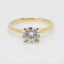 Load image into Gallery viewer, 18ct Yellow Gold Round Brilliant Lab Grown Diamond Solitaire Engagement Ring 1.00ct SKU 7707070
