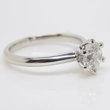 Load image into Gallery viewer, Platinum Round Brilliant Lab Grown Diamond Solitaire Engagement Ring 1.00ct SKU 7707071
