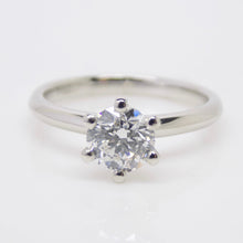 Load image into Gallery viewer, Platinum Round Brilliant Lab Grown Diamond Solitaire Engagement Ring 1.00ct SKU 7707071
