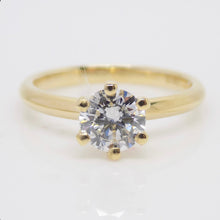 Load image into Gallery viewer, 18ct Yellow Gold Round Brilliant Lab Grown Diamond Solitaire Engagement Ring 1.00ct SKU 7707072
