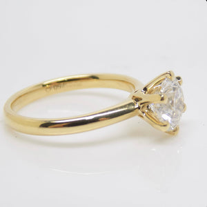 18ct Yellow Gold Round Brilliant Lab Grown Diamond Solitaire Engagement Ring 1.53ct SKU 7707077