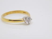 Load image into Gallery viewer, 18ct Yellow Gold Round Brilliant Diamond Solitaire Engagement Ring 0.40ct SKU 8803158
