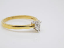 Load image into Gallery viewer, 18ct Yellow Gold Pear Cut Diamond Solitaire Engagement Ring 0.33ct SKU 8803191
