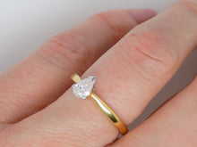 Load image into Gallery viewer, 18ct Yellow Gold Pear Cut Diamond Solitaire Engagement Ring 0.33ct SKU 8803191
