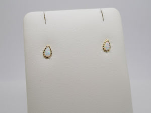 9ct Yellow Gold Pear Shape Opal Stud Earrings SKU 1507152
