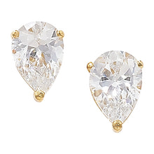 Load image into Gallery viewer, 9ct Yellow Gold Pear Shape CZ Pendant &amp; Earrings Set SKU 0601004
