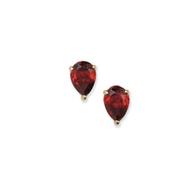 Load image into Gallery viewer, 9ct Yellow Gold Pear Shape Garnet Pendant &amp; Earring Set SKU 0601005
