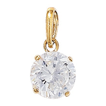 Load image into Gallery viewer, 9ct Yellow Gold Round CZ Pendant &amp; Earrings Set SKU 0601003
