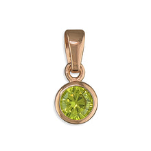 Load image into Gallery viewer, Sterling Silver Rose Finish Birthstone Pendants
