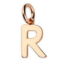 Load image into Gallery viewer, Sterling Silver Rose Finish Initial Pendant

