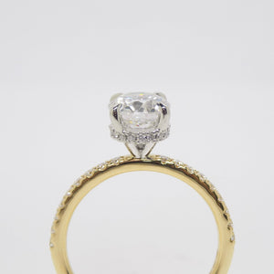 Aroca "Celesse" 18ct Yellow Gold & Platinum Head Lab Grown Round Brilliant Diamond Solitaire Engagement Ring 1.22ct SKU 7707041