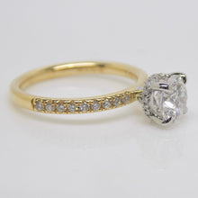 Load image into Gallery viewer, Aroca &quot;Celesse&quot; 18ct Yellow Gold &amp; Platinum Head Lab Grown Round Brilliant Diamond Solitaire Engagement Ring 1.22ct SKU 7707041
