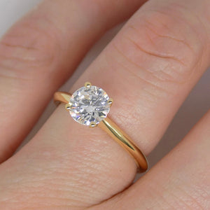 Aroca "Ardena" 18ct Yellow Gold Lab Grown Round Brilliant Diamond Solitaire Engagement Ring 1.01CT SKU 7707044
