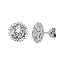 Load image into Gallery viewer, Sterling Silver CZ Pendant &amp; Earring Set SKU 0501082
